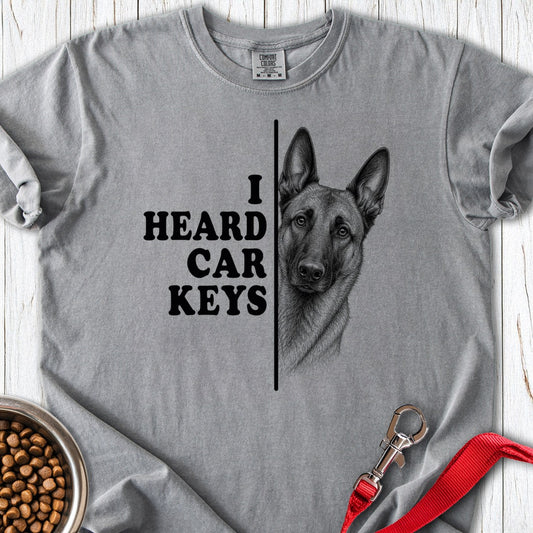 Belgian Malinois Car Keys Premium Tee Grey