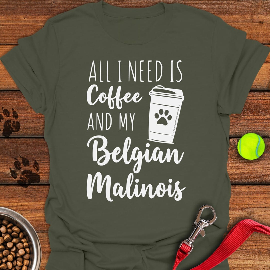 Belgian Malinois & Coffee Military Green