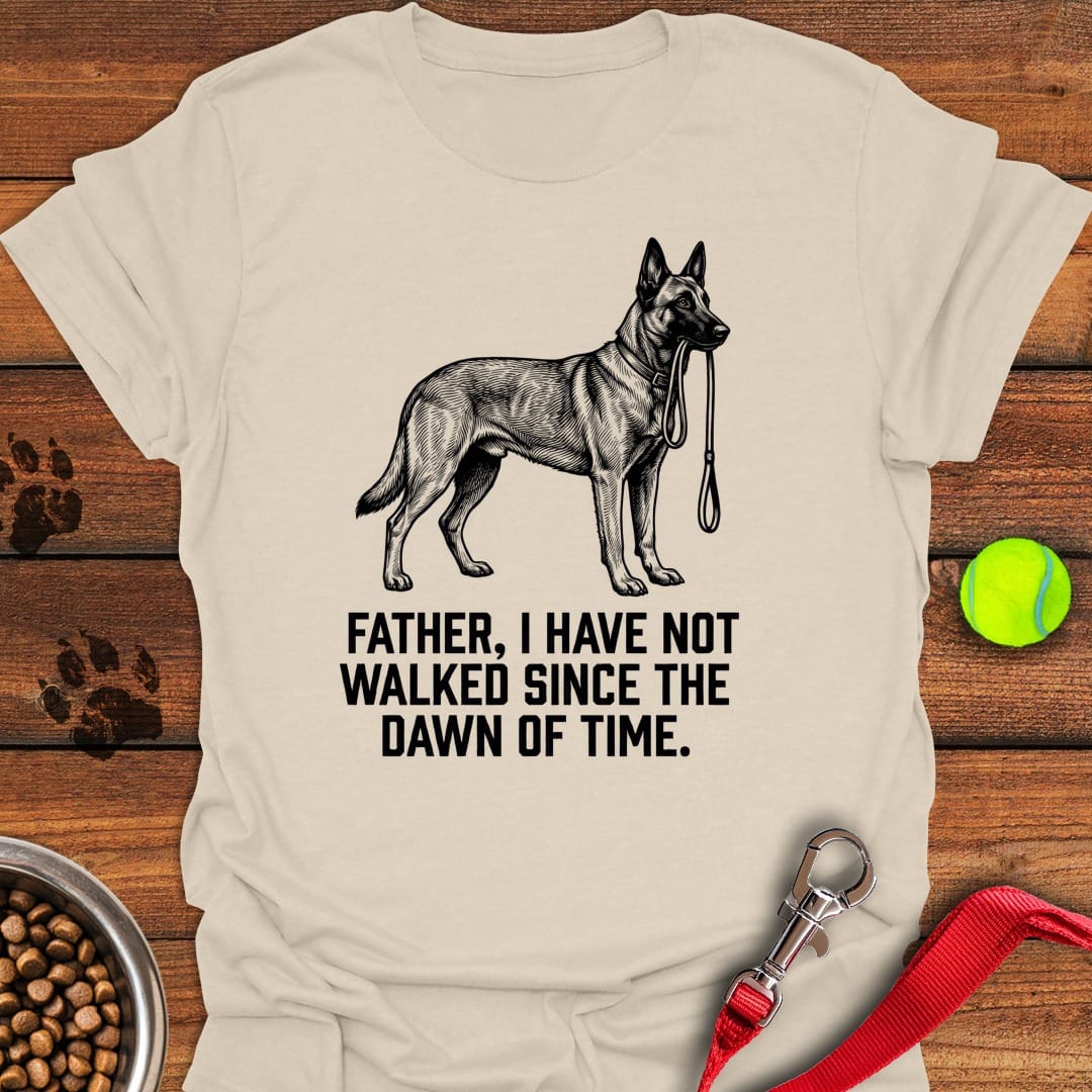 Belgian Malinois Father Walking Natural