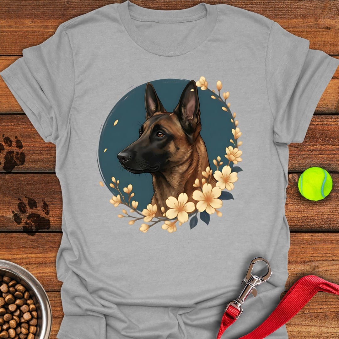 Belgian Malinois Flowers Sport Grey