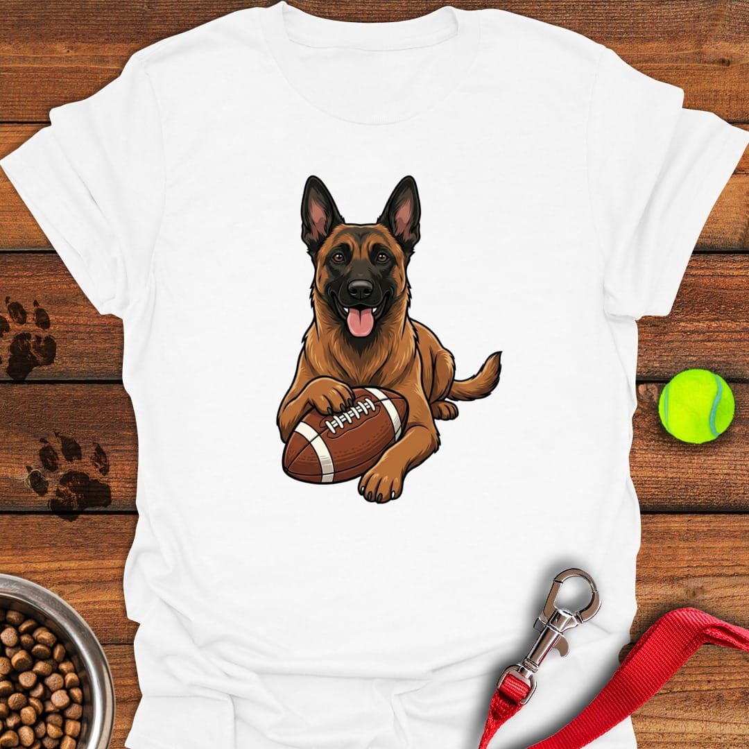 Belgian Malinois Football White