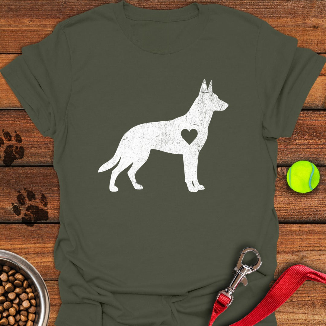 Belgian Malinois Love Military Green