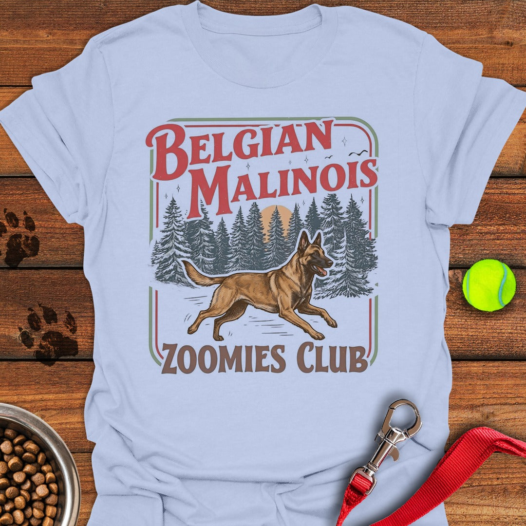 Belgian Malinois Zoomies Club Light Blue