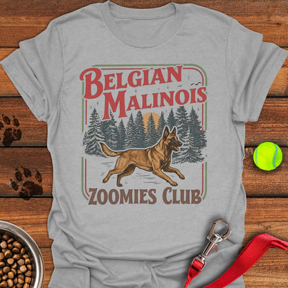 Belgian Malinois Zoomies Club Sport Grey