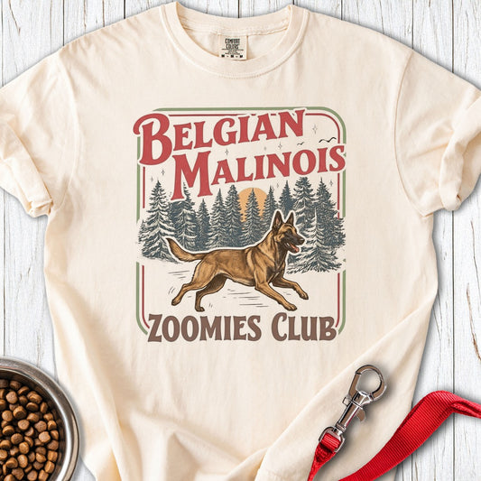 Belgian Malinois Zoomies Club Premium Tee Ivory