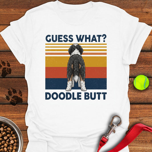 Bernedoodle Butt White
