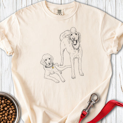 Bernadoodle and Golden Doodle Premium Tee Ivory