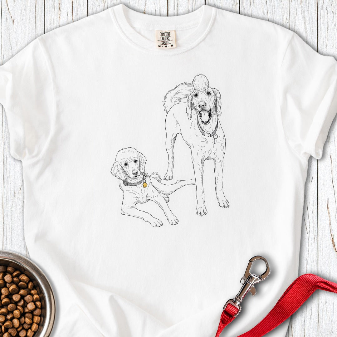 Bernadoodle and Golden Doodle Premium Tee White