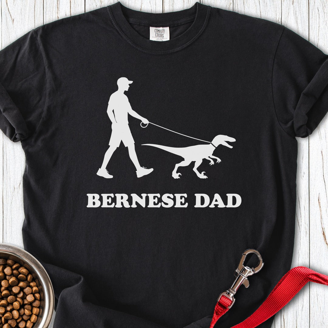 Bernese Dad Velicoraptor Premium Tee Black