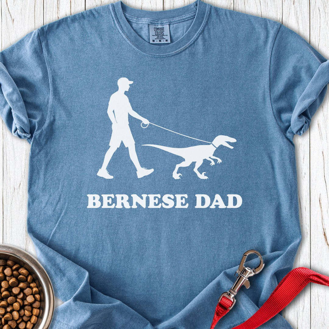 Bernese Dad Velicoraptor Premium Tee Blue Jean