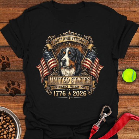 Bernese Mountain Dog 250 Years USA Black