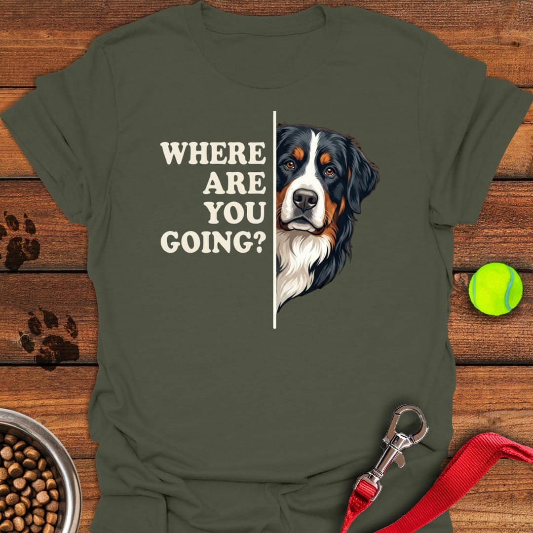 Bernese Mountain Dog Alert Military Green