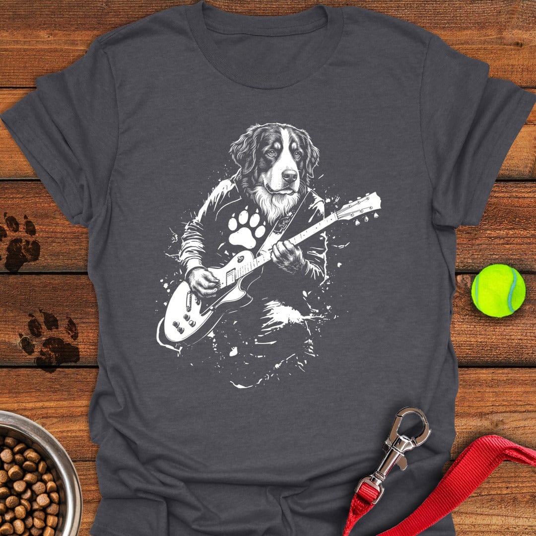 Bernese Mountain Dog Guitar Dark Heather