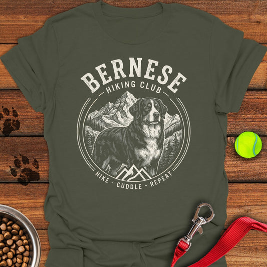 Bernese Mountain Dog Hiking Club Military Green