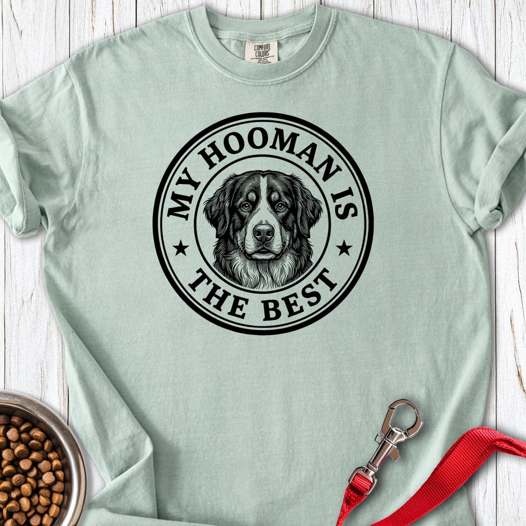 Bernese Mountain Dog My Hooman Premium Tee Bay