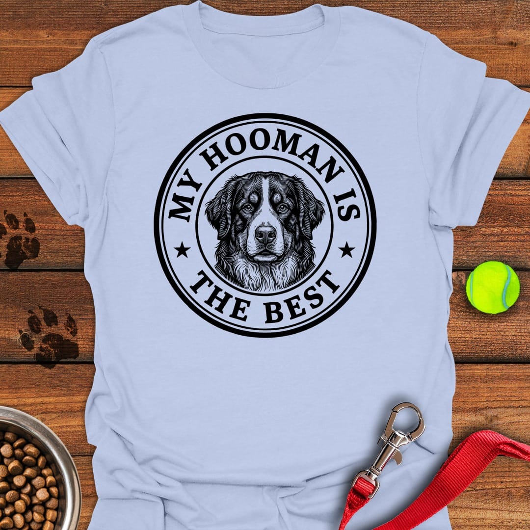 Bernese Mountain Dog My Hooman Light Blue