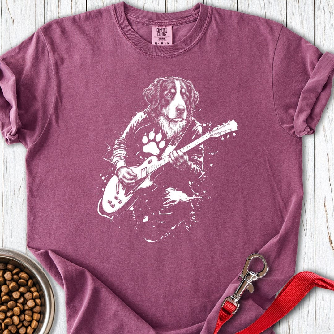 Bernese Mountain Dog Rocker Premium Tee Berry