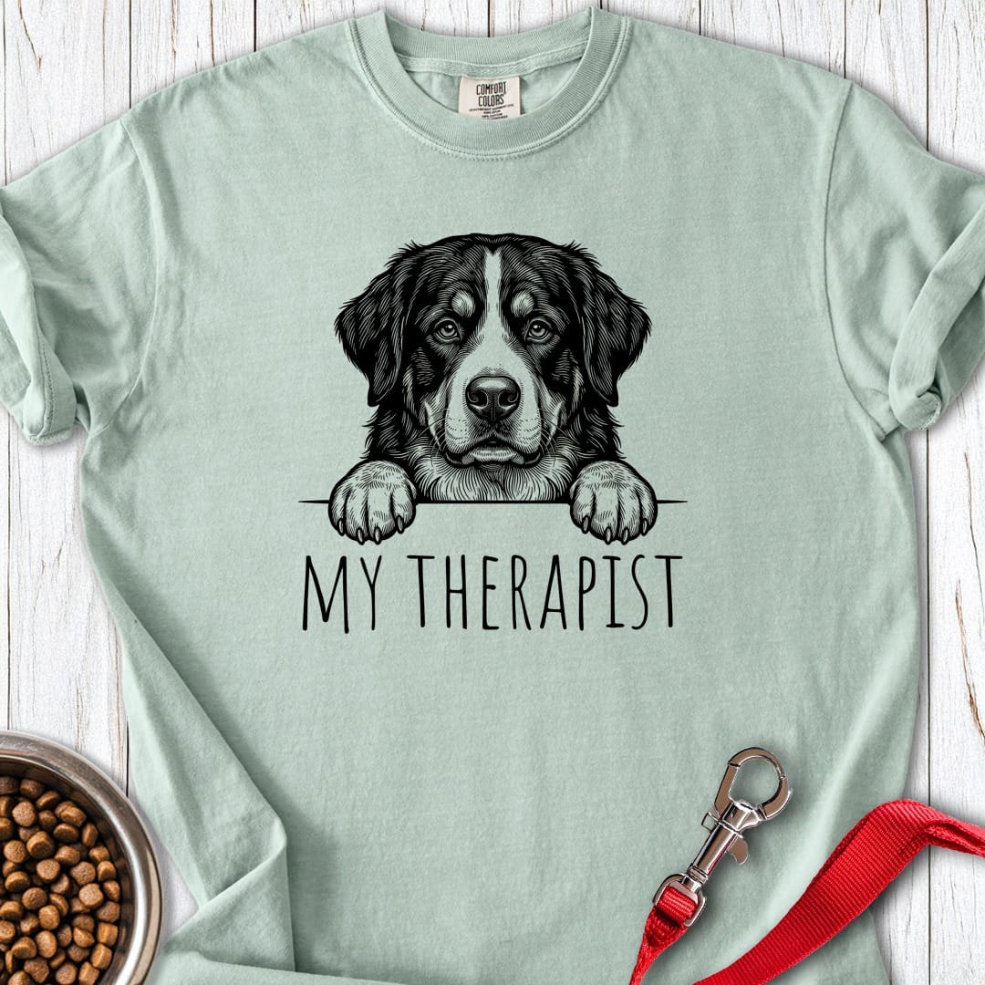 Bernese Mountain Dog Therapist Premium Tee Bay