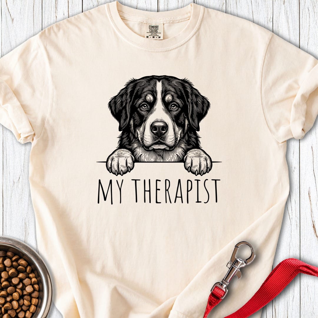 Bernese Mountain Dog Therapist Premium Tee Ivory