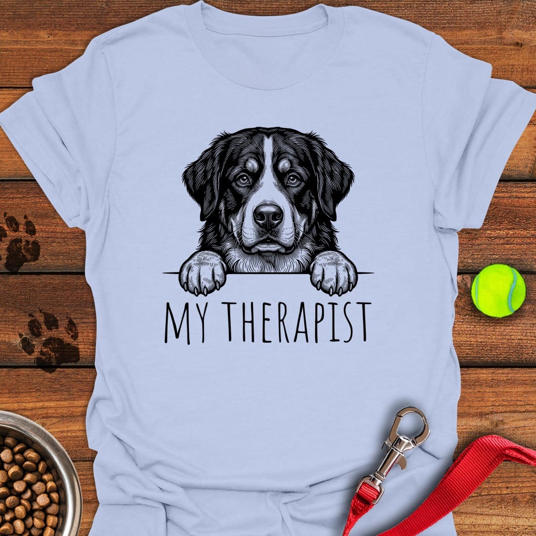 Bernese Mountain Dog Therapist Light Blue