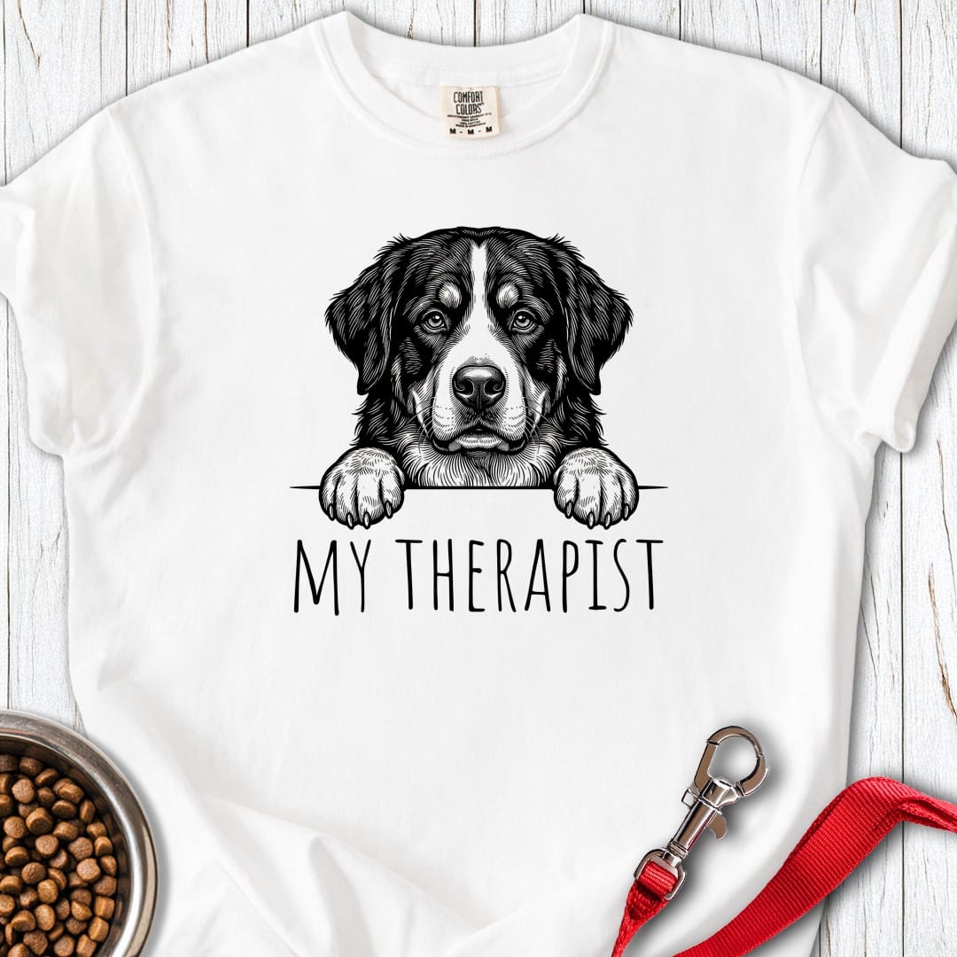Bernese Mountain Dog Therapist Premium Tee White
