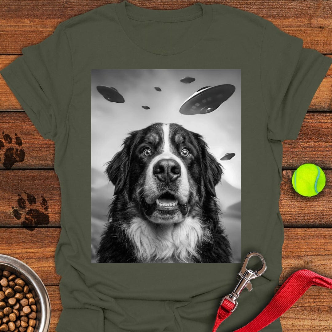 Bernese Mountain Dog UFO Military Green