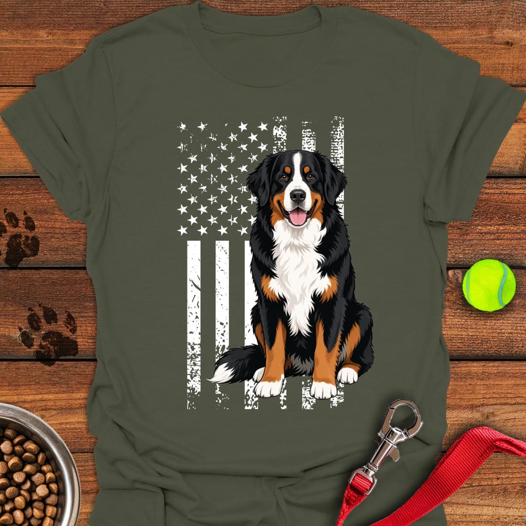 Bernese Mountain Dog USA Military Green