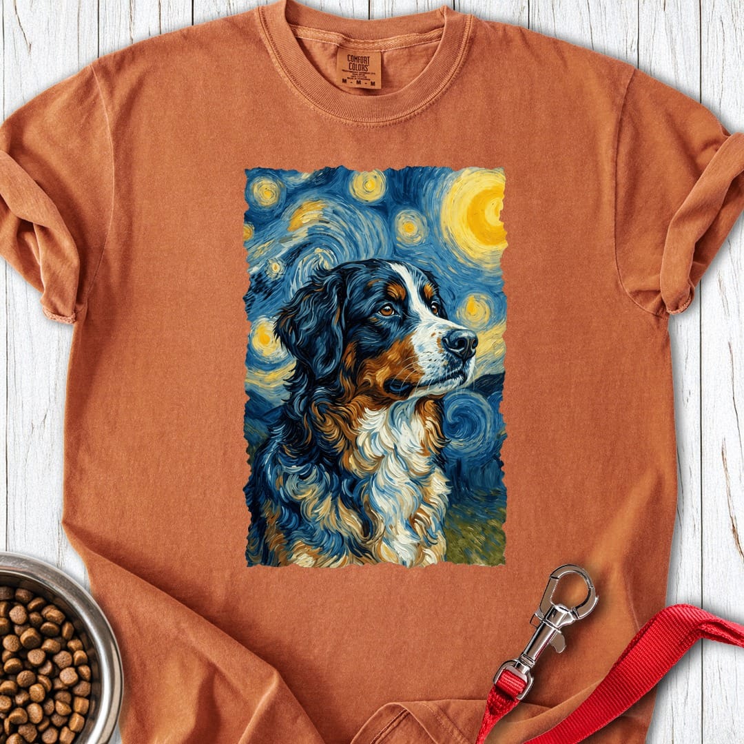 Bernese Mountain Dog Van Gogh Premium Tee Yam