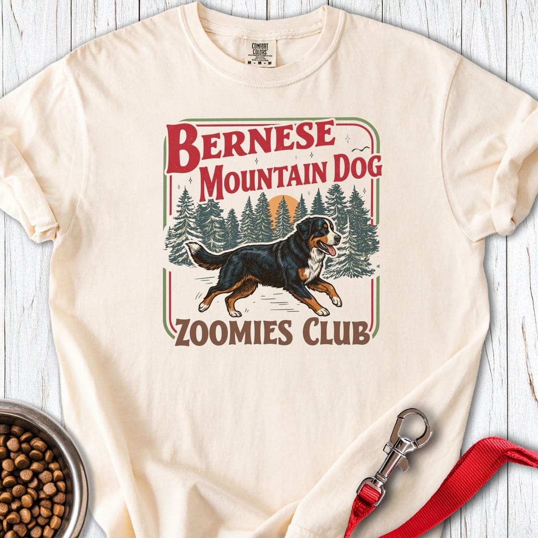 Bernese Mountain Dog Zoomies Premium Tee Ivory