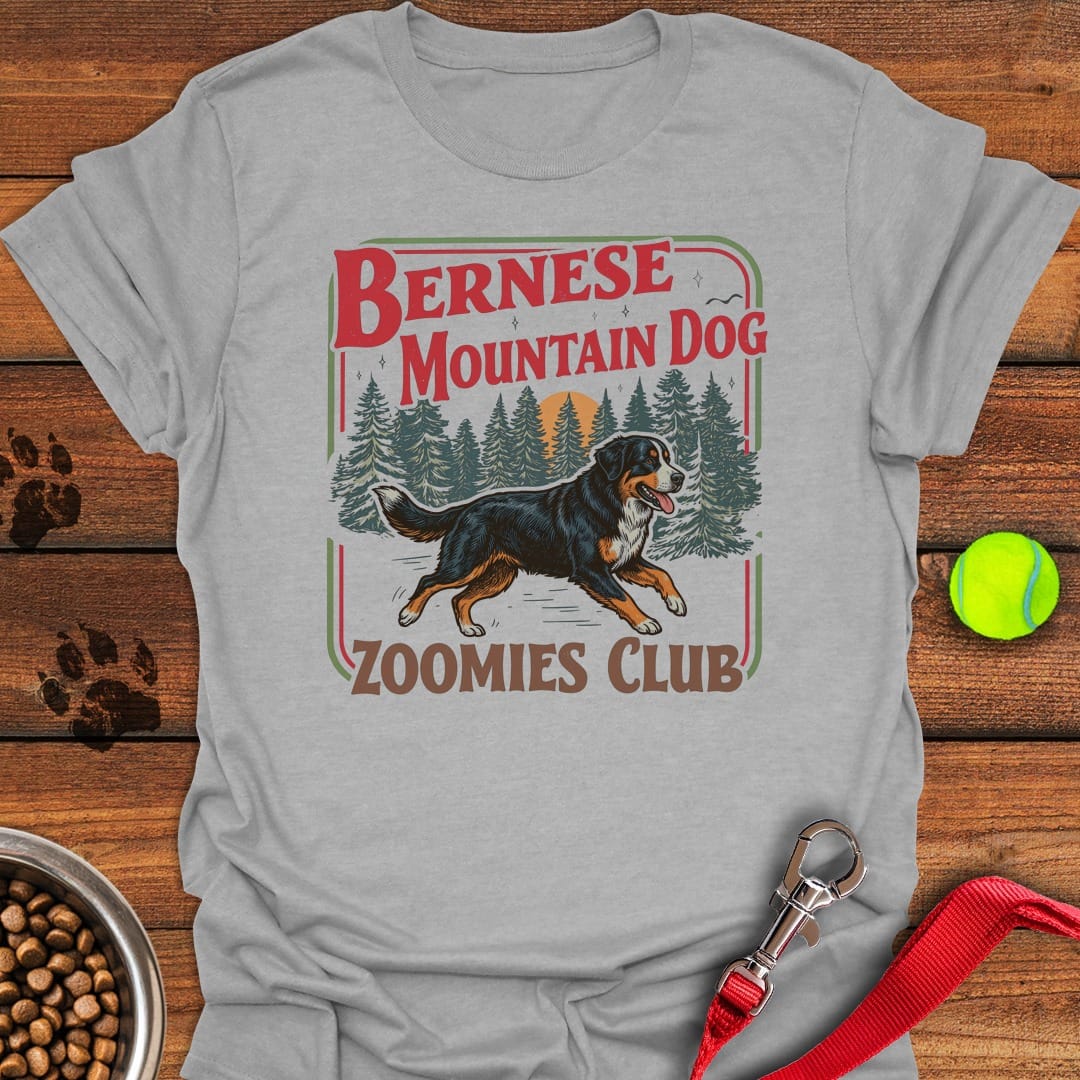 Bernese Mountain Dog Zoomies Sport Grey
