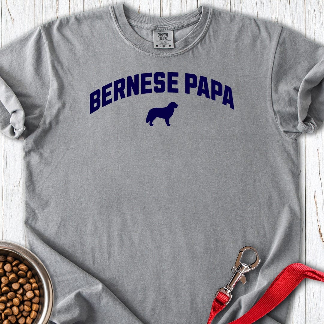 Bernese Papa Premium Tee Grey