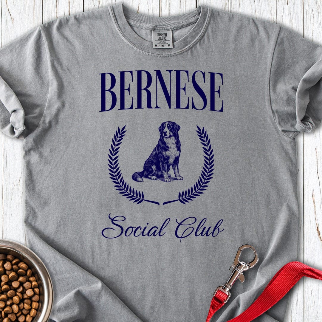 Bernese Social Club Premium Tee Grey