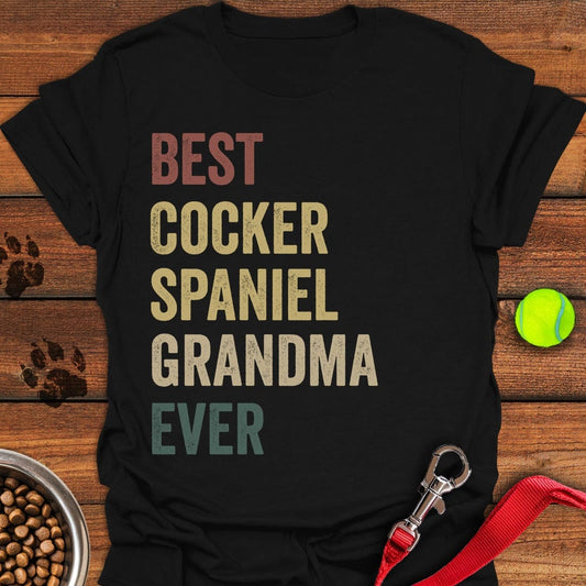 Best Cocker Spaniel Grandma Black