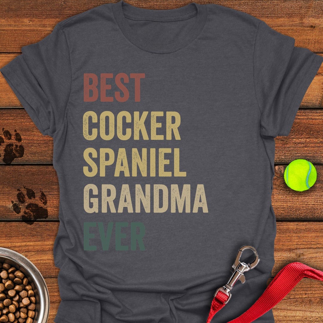 Best Cocker Spaniel Grandma Dark Heather