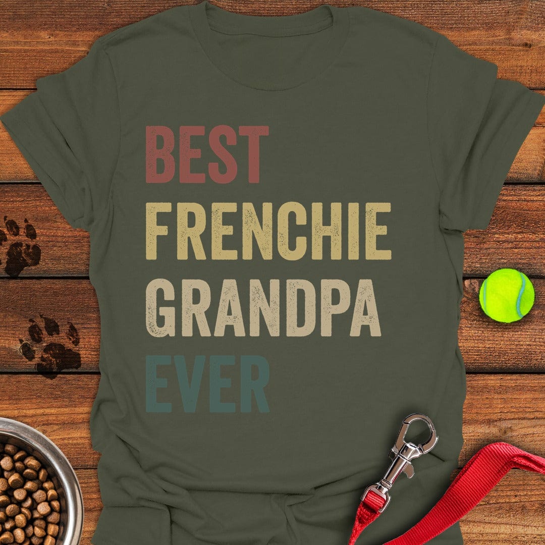 Best Frenchie Grandpa Military Green