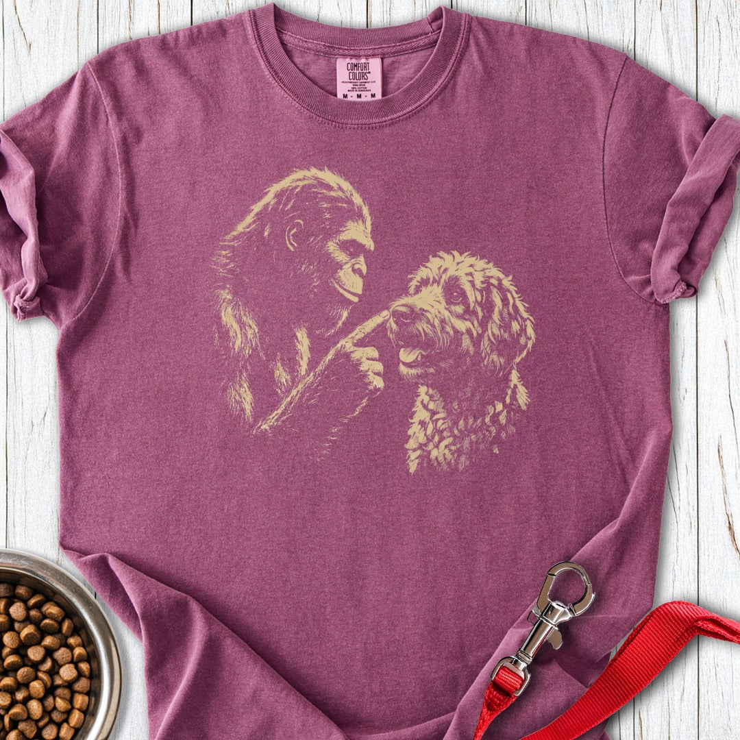 Bigfoot Boops Labradoodle Premium Tee Berry