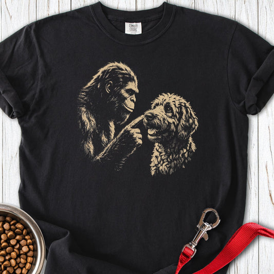 Bigfoot Boops Labradoodle Premium Tee Black