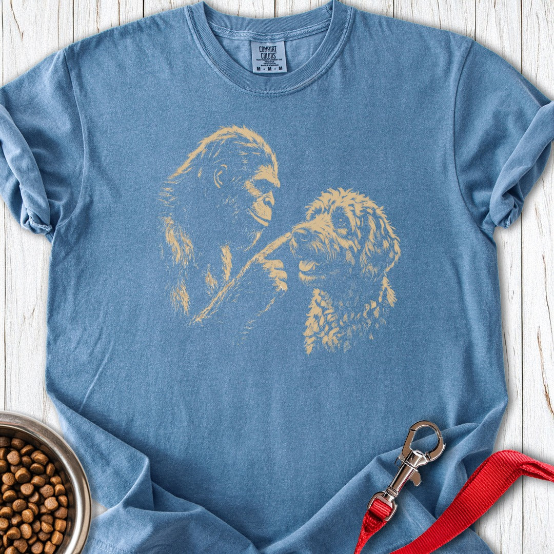 Bigfoot Boops Labradoodle Premium Tee Blue Jean