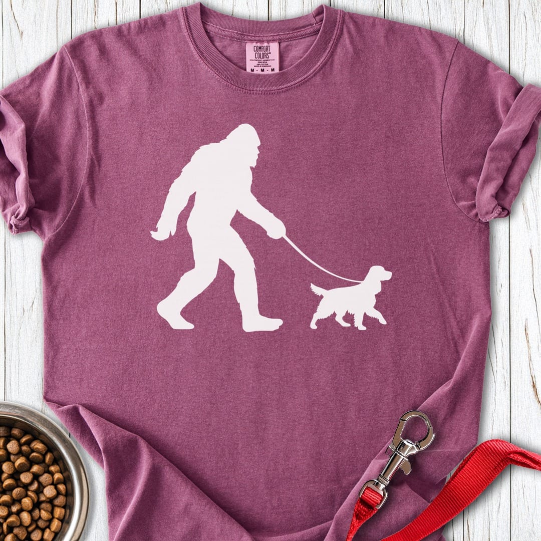 Bigfoot Cocker Spaniel Premium Tee Berry