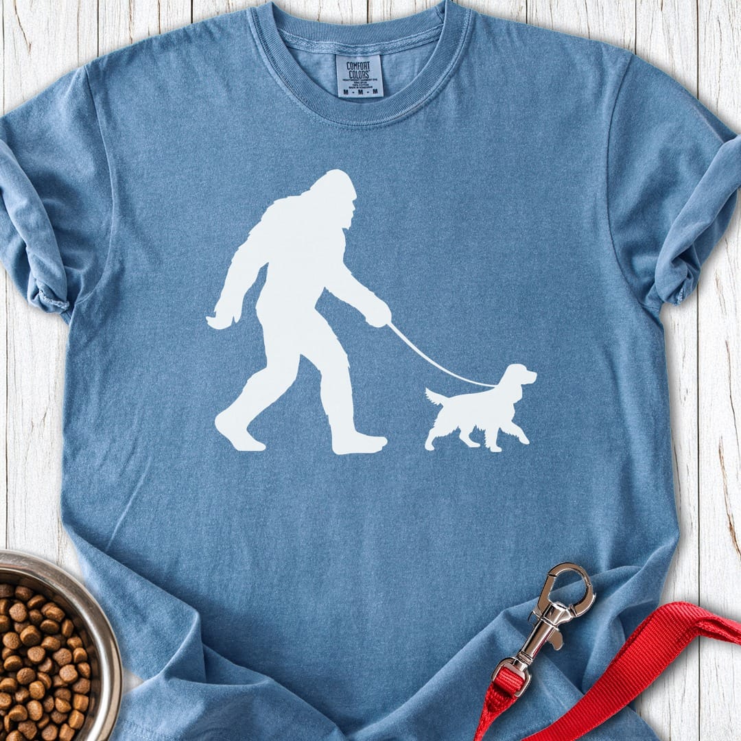 Bigfoot Cocker Spaniel Premium Tee Blue Jean
