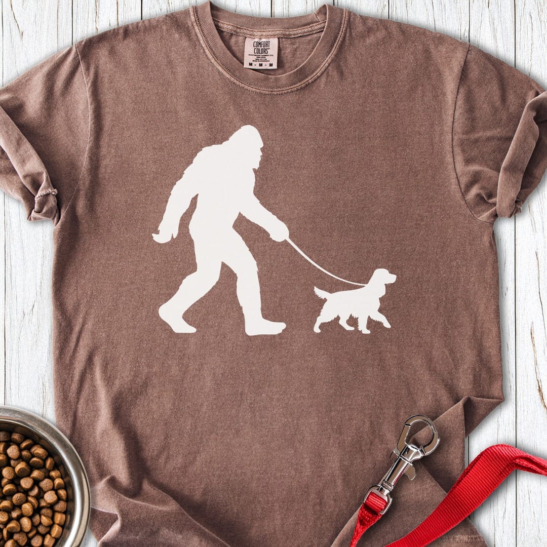Bigfoot Cocker Spaniel Premium Tee Espresso