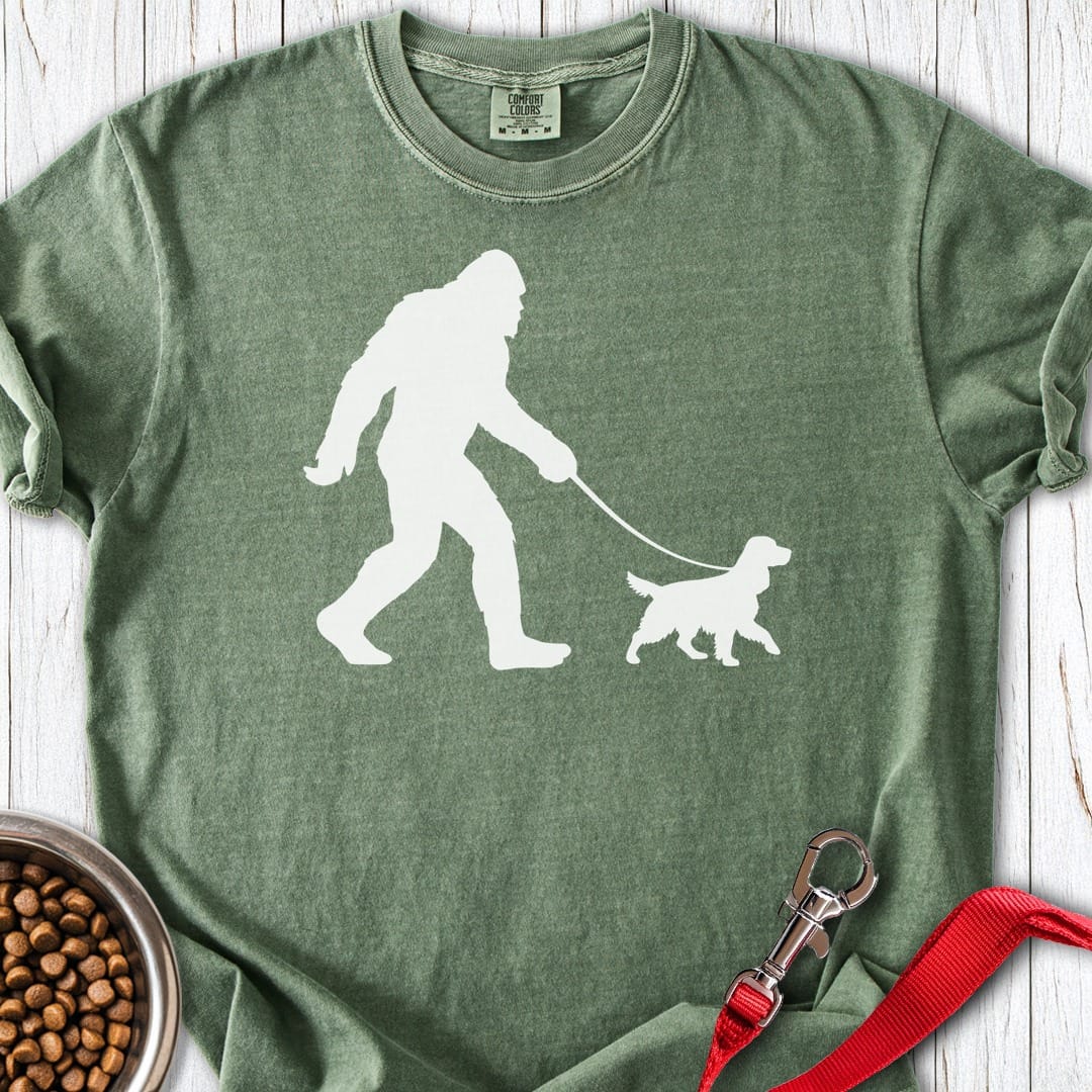 Bigfoot Cocker Spaniel Premium Tee Moss