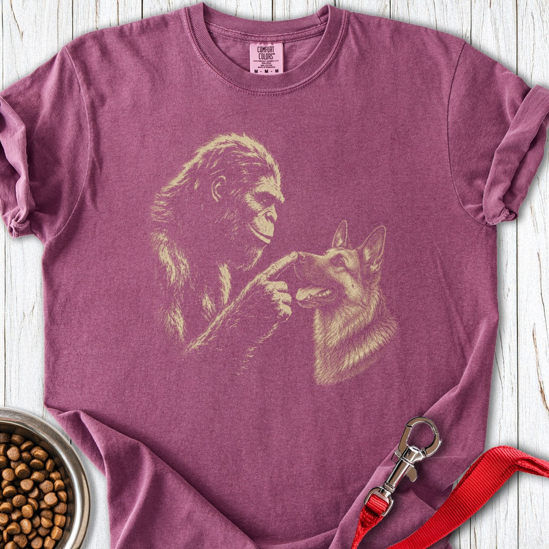Bigfoot German Shepherd Boop Premium Tee Berry
