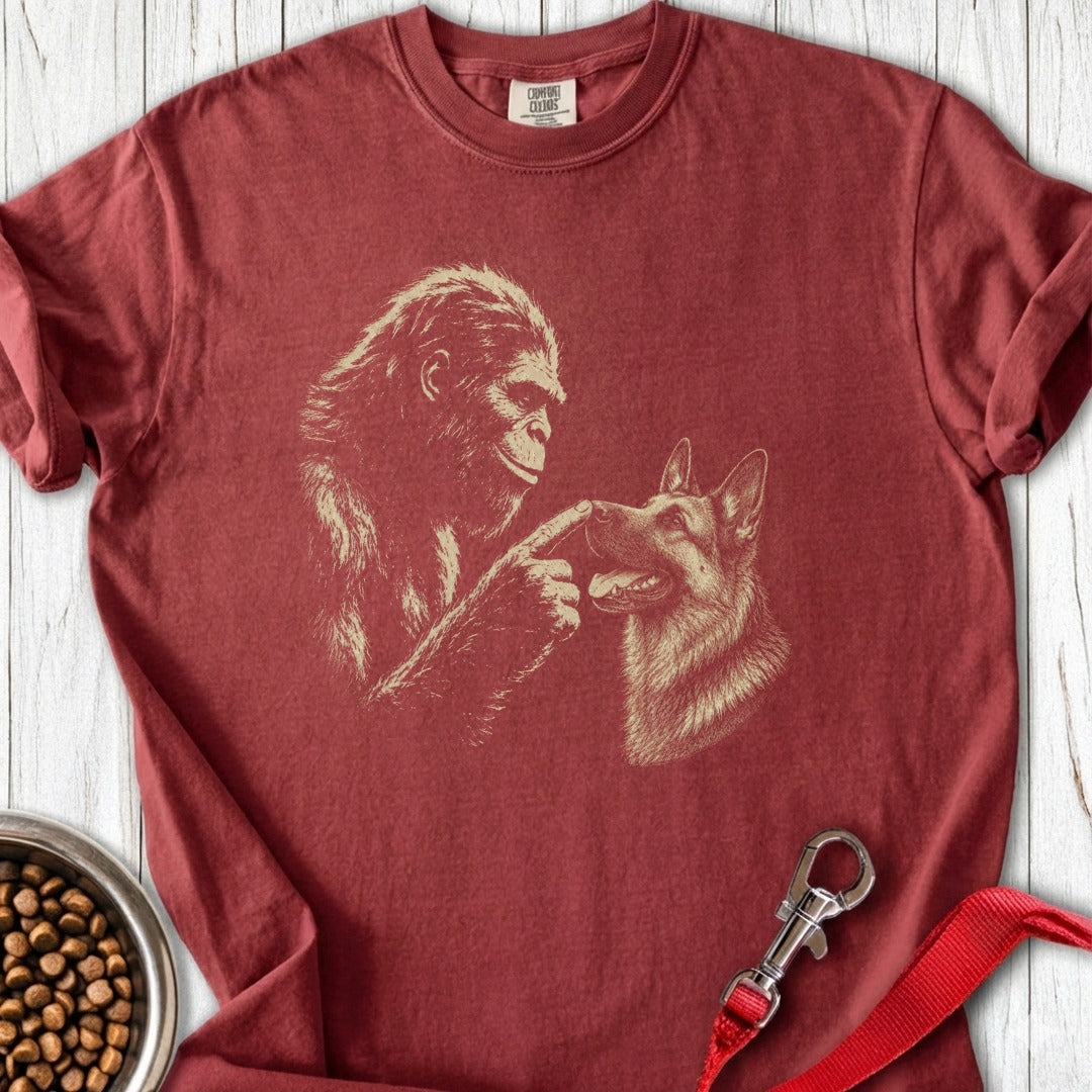 Bigfoot German Shepherd Boop Premium Tee Brick
