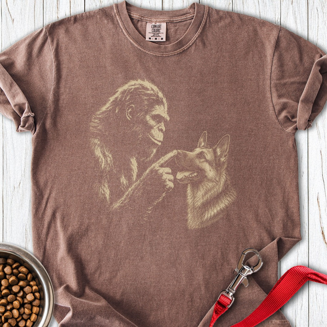 Bigfoot German Shepherd Boop Premium Tee Espresso