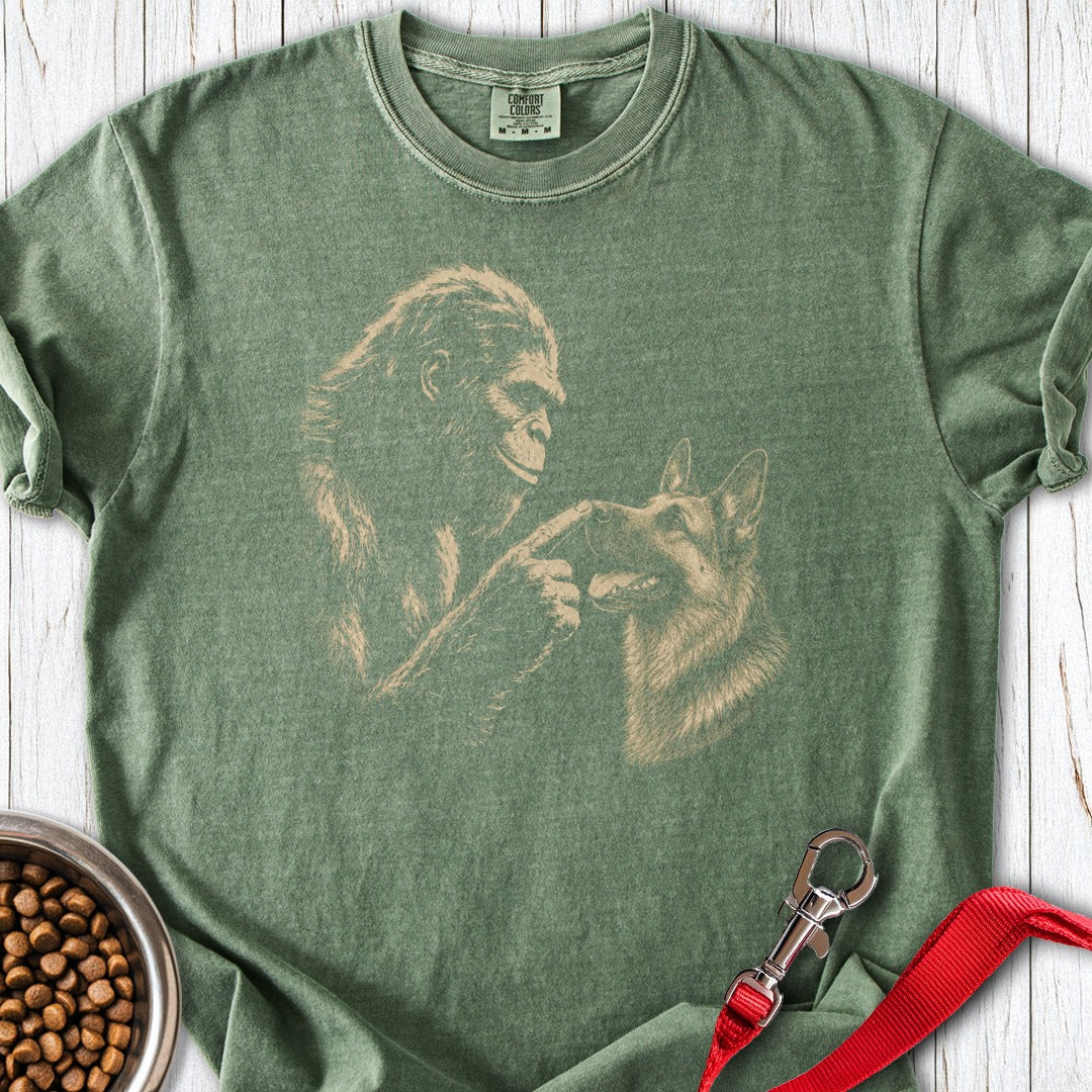 Bigfoot German Shepherd Boop Premium Tee Moss