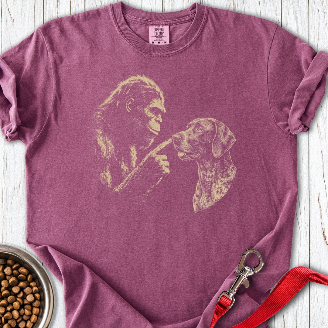 Bigfoot German Shorthaired Pointer Premium Tee Berry