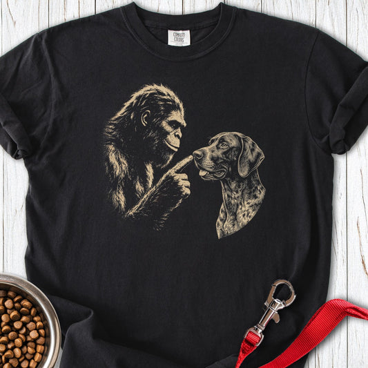 Bigfoot German Shorthaired Pointer Premium Tee Black