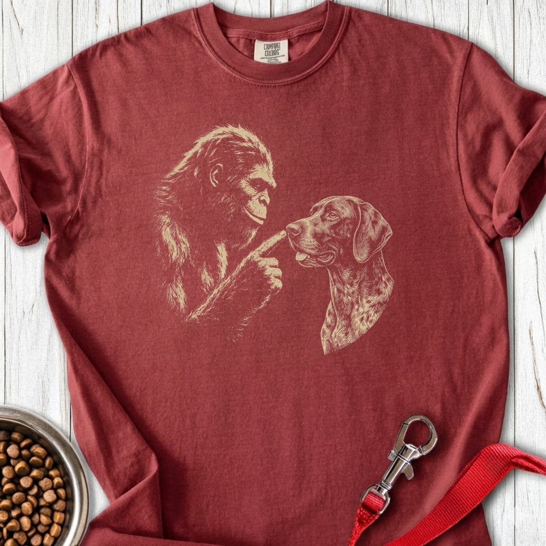 Bigfoot German Shorthaired Pointer Premium Tee Brick