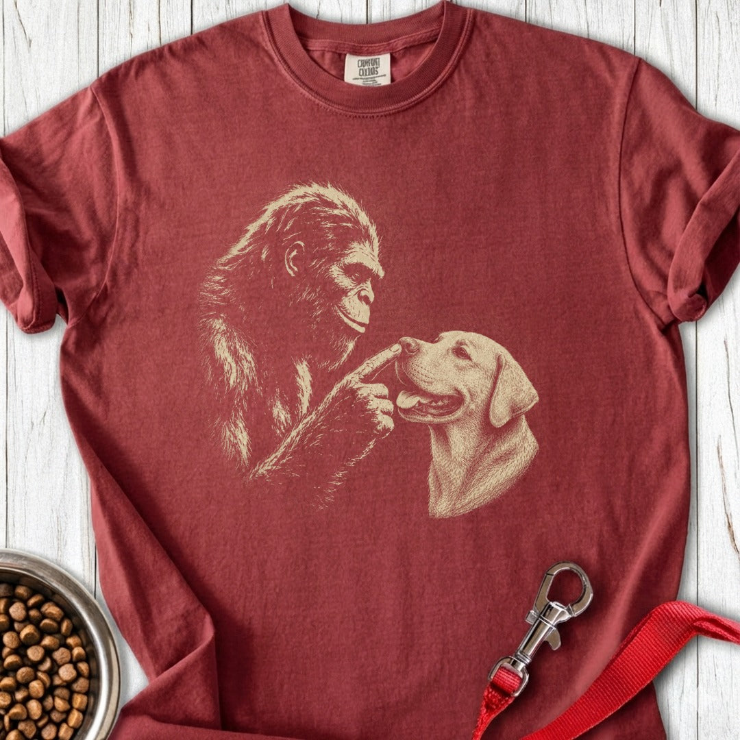 Bigfoot Labrador Boop Premium Tee Brick